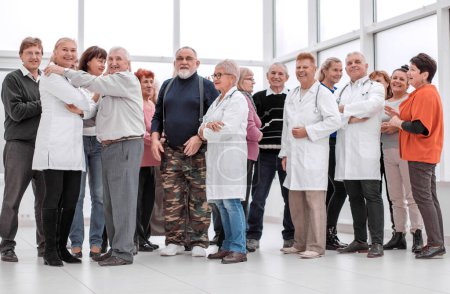 Photo for "Team of  professional doctors  together" - Royalty Free Image