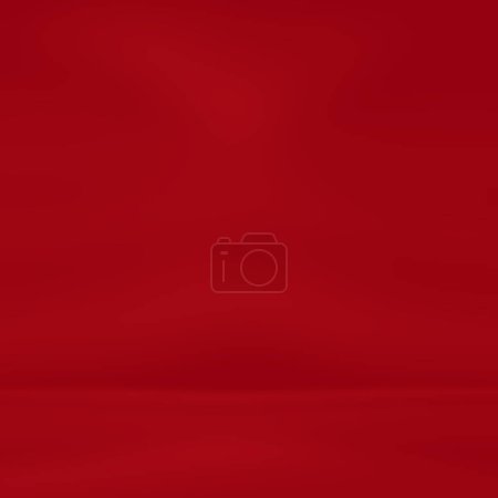 Téléchargez les photos : Fond abstrait studio lumière rouge avec dégradé. - en image libre de droit