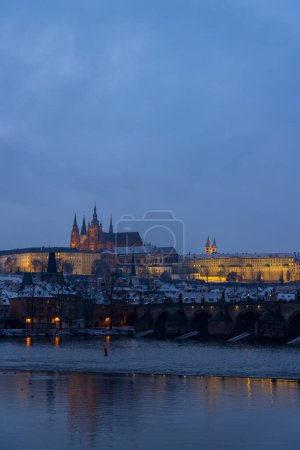 Photo for "Hradcany in winter time, Prague, Czech Republic" - Royalty Free Image