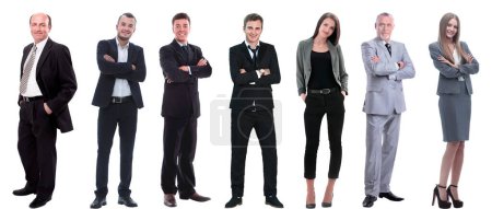 Photo for Collage of a variety of business people standing in a row - Royalty Free Image