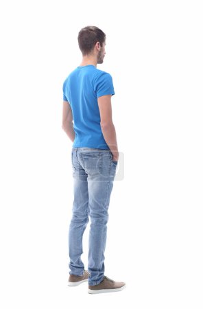 Photo for "rear view . modern stylish guy looking forward" - Royalty Free Image