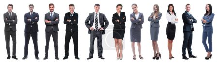 Photo for Large group of business people. Isolated over white. - Royalty Free Image