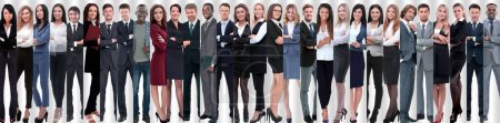 Photo for "panoramic collage of groups of successful employees." - Royalty Free Image