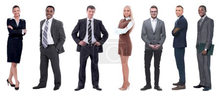 Photo for Group of successful business people standing in a row. - Royalty Free Image