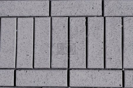 Photo for "gray paving slabs lined in rows, texture, background" - Royalty Free Image