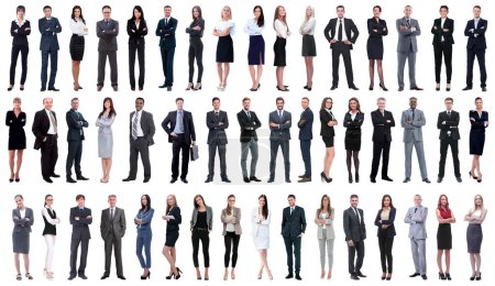Foto de Collage de una variedad de gente de negocios en fila - Imagen libre de derechos