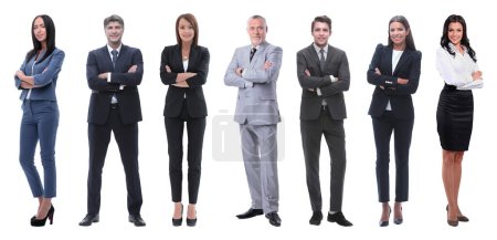 Foto de Collage de grupos de edad mixta de profesionales de negocios enfocados - Imagen libre de derechos