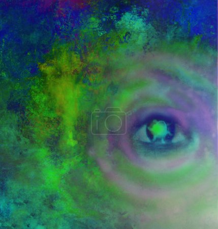 Photo for "Illustration of a third eye mystical sign " - Royalty Free Image
