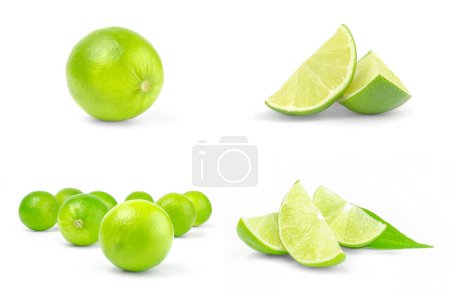 Photo for Set of limes on a background - Royalty Free Image