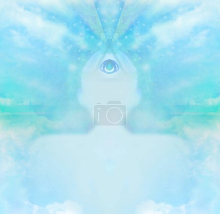 Photo for Man with third eye, psychic supernatural senses - Royalty Free Image