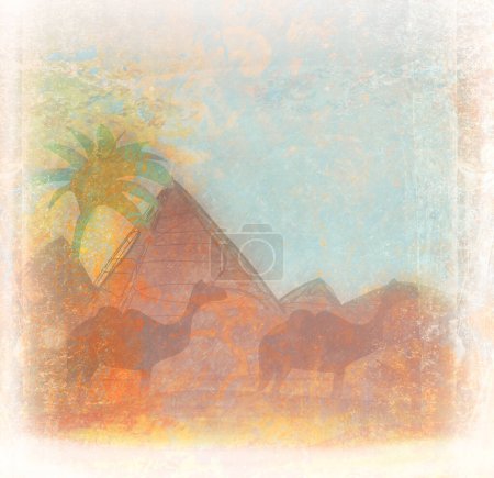 Foto de Egipto diseño vista de fondo - Imagen libre de derechos