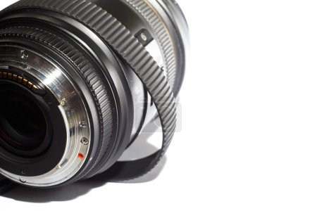 Photo for SLR photography lens with stretched over time, rubber ring - Royalty Free Image