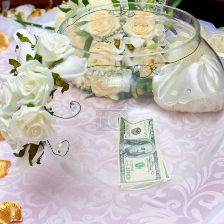 Photo for Money in a festive vase - Royalty Free Image