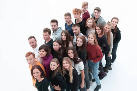 Photo for Portrait of a group of happy young people. - Royalty Free Image