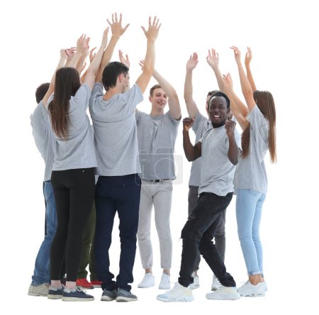 Photo for Group of diverse young people standing together. - Royalty Free Image