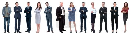 Photo for "group of successful business people isolated on white" - Royalty Free Image