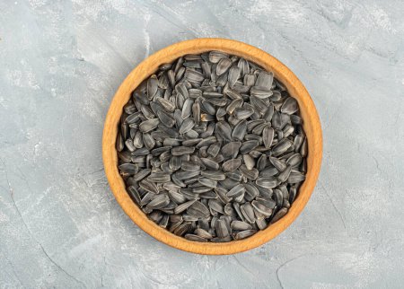 Photo for Sunflower seeds in bowl - Royalty Free Image