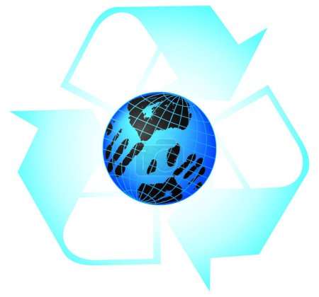 Ilustración de "Salva nuestro planeta ". vector colorido ilustración - Imagen libre de derechos