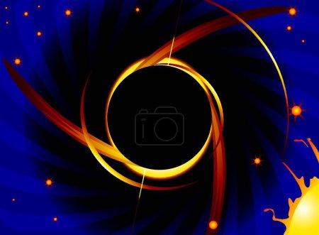 Illustration for Black hole   vector illustration - Royalty Free Image
