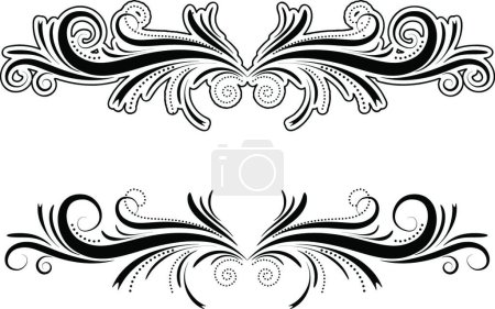 Illustration for Silhouette of a flower - Royalty Free Image