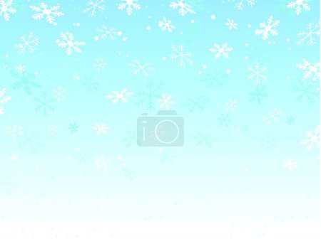 Illustration for "winter snowflake" colorful vector illustration - Royalty Free Image