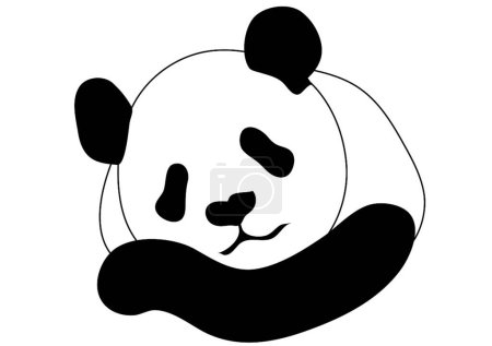 Illustration for Cute Panda  vector illustration - Royalty Free Image