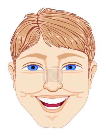 Ilustración de Hombre sonriente vector ilustración - Imagen libre de derechos