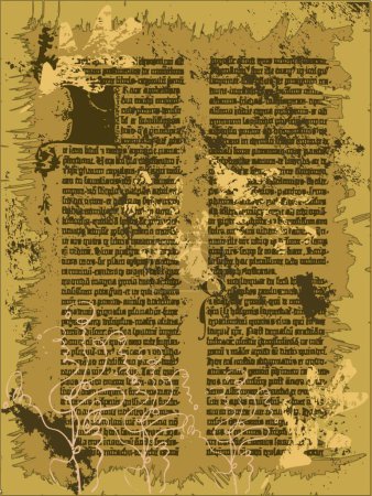 Ilustración de Ilustración del vector manuscrito antiguo - Imagen libre de derechos