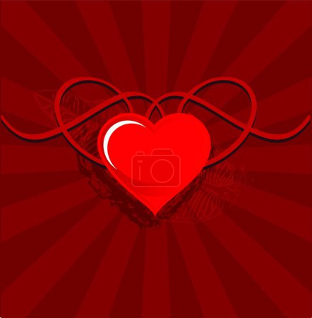 Illustration for Love background   vector illustration - Royalty Free Image