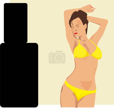 Téléchargez les illustrations : Illustration vectorielle femme sexy - en licence libre de droit