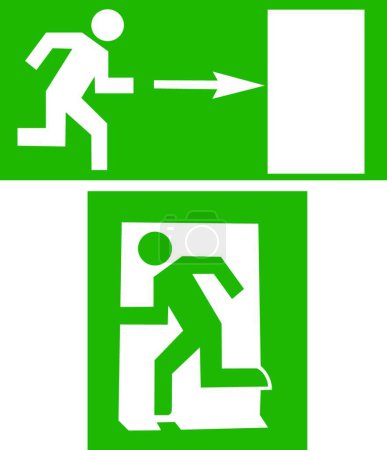 Ilustración de Signo de salida ilustración vector moderno - Imagen libre de derechos