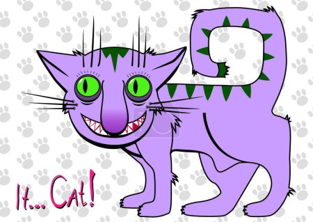 Téléchargez les illustrations : Illustration vectorielle de caractère chat - en licence libre de droit