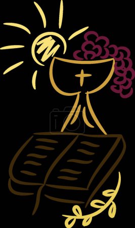 Illustration for Symbols of religion and christianity - Royalty Free Image
