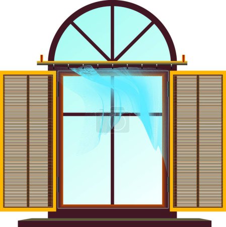 Illustration for Window modern vector illustration - Royalty Free Image