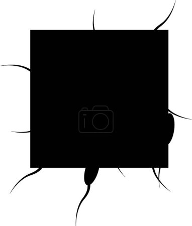 Ilustración de Patrón abstracto de fondo negro. - Imagen libre de derechos