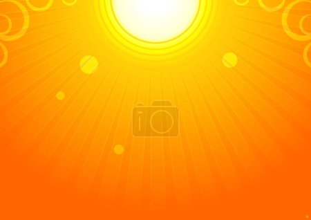Illustration for Beautiful sun vector illustration - Royalty Free Image