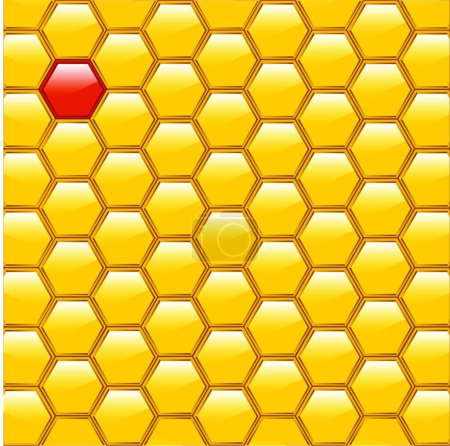 Illustration for Honeycomb Diversity vector illustration - Royalty Free Image