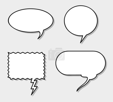 Illustration for Chat web icon vector illustration - Royalty Free Image