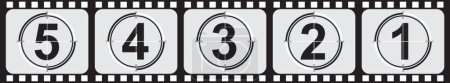 Illustration for Films countdown, graphic vector illustration - Royalty Free Image