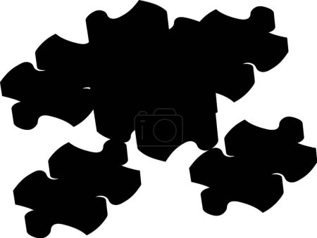 Illustration for Puzzle mania, graphic vector illustration - Royalty Free Image