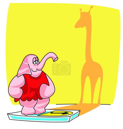 Ilustración de Elefante sueño moderno vector ilustración - Imagen libre de derechos