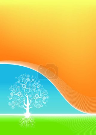 Illustration for Spring and summer  tree  background - Royalty Free Image