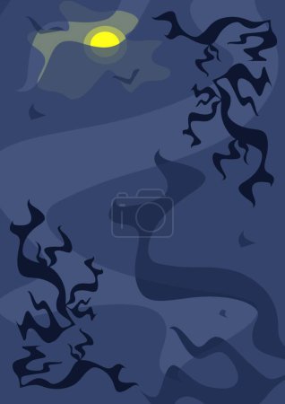Ilustración de Halloween, ilustración vectorial gráfica - Imagen libre de derechos