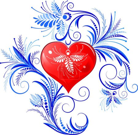 Ilustración de Feliz cubierta de la tarjeta de San Valentín, 14 Febrero - Imagen libre de derechos