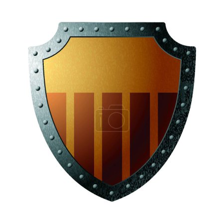 Illustration for Shield web icon, vector illustration - Royalty Free Image