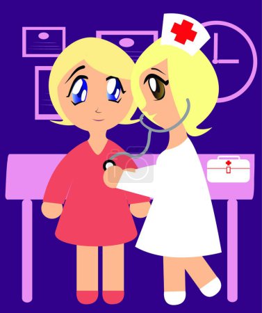 Illustration for Medical poster, colorful vector illustration - Royalty Free Image