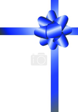 Illustration for Blue Ribbons, colorful vector illustration - Royalty Free Image