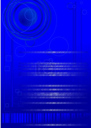Ilustración de Tecnología digital código binario - Imagen libre de derechos
