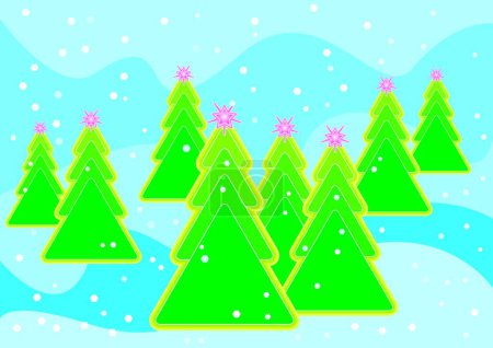Illustration for Christmas Tree  vector illustration - Royalty Free Image