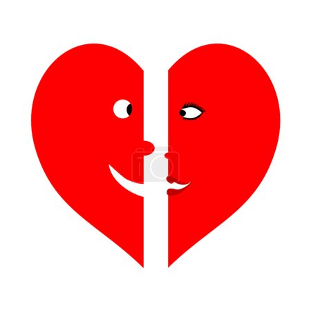 Ilustración de Dulce corazón, vector ilustración diseño simple - Imagen libre de derechos